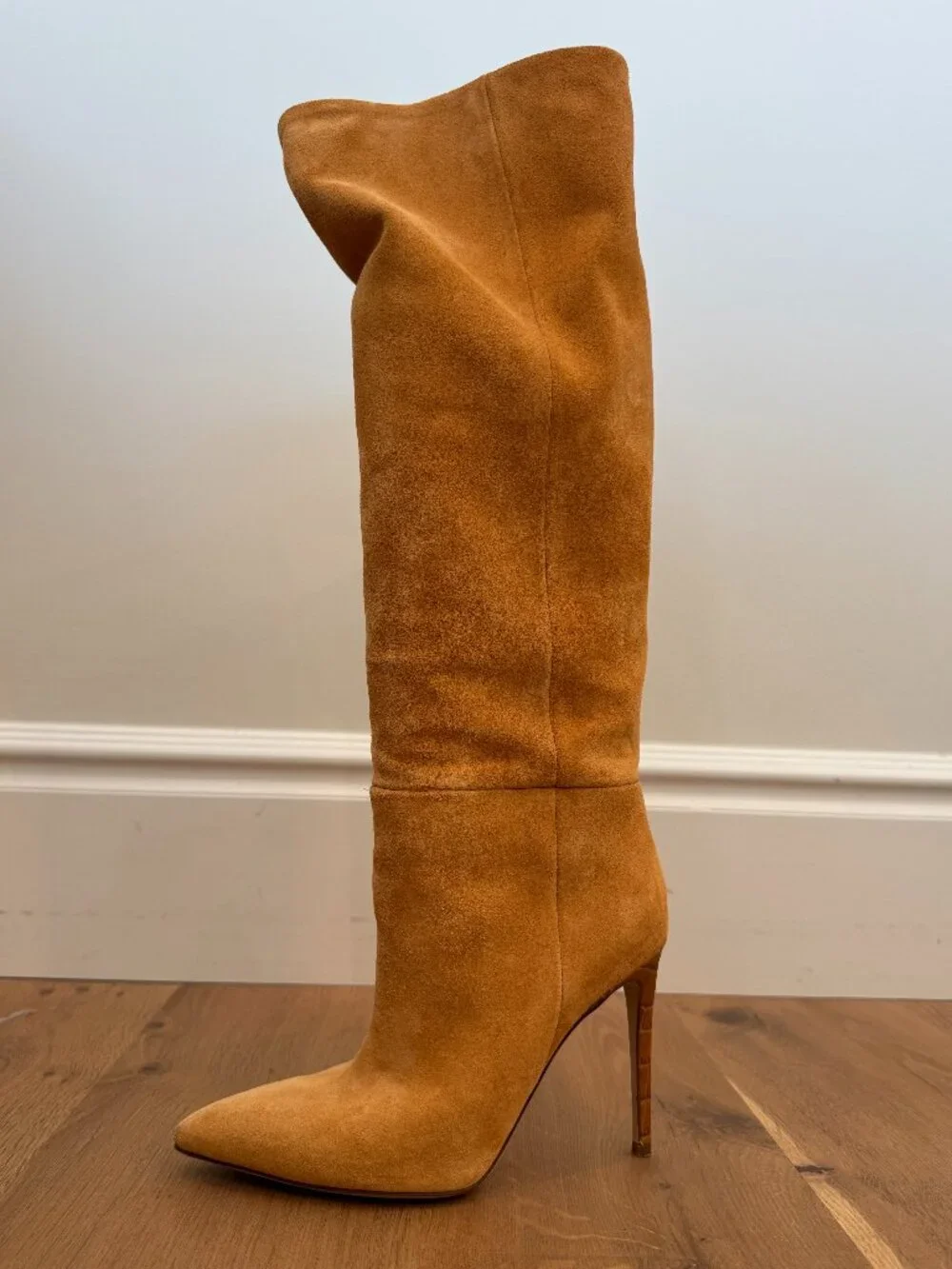 Paris Texas Stiletto 85 Sigaro Suede Knee High Boots 38.5